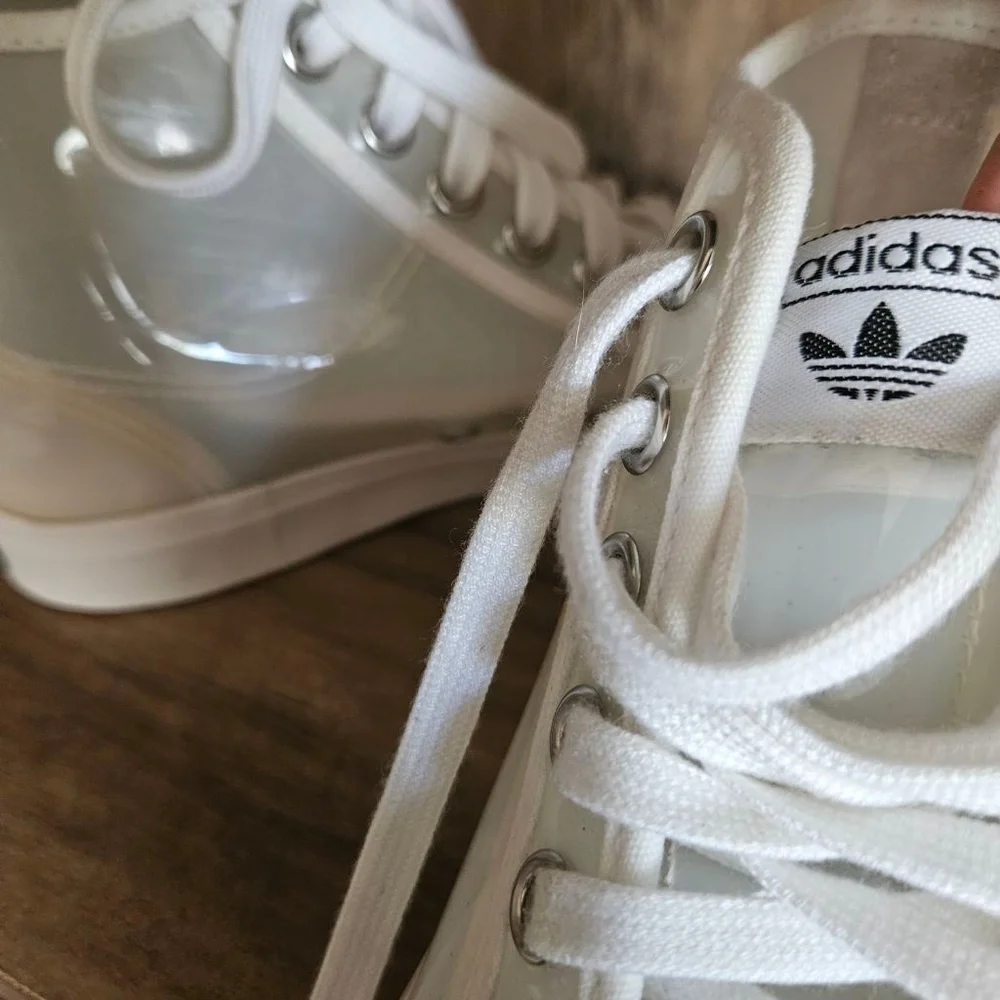 Adidas Nizza High Clear Jelly Sneaker White Womens 7